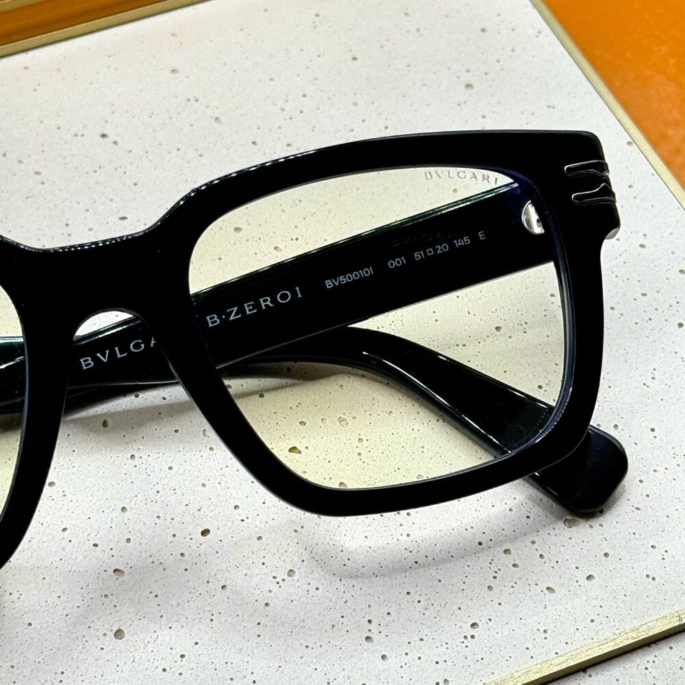 BVLGARI B.zero1 BV500101 001 — Luxury Designer Sunglasses — Black/Gold